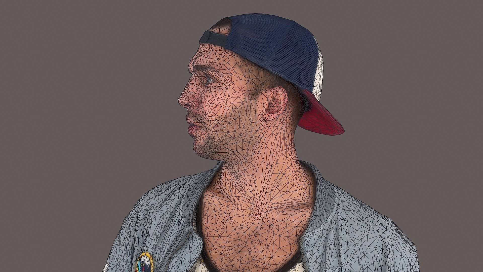 Urban Chill Boy in Casual Pose with Stylish Outfit 3D model_8