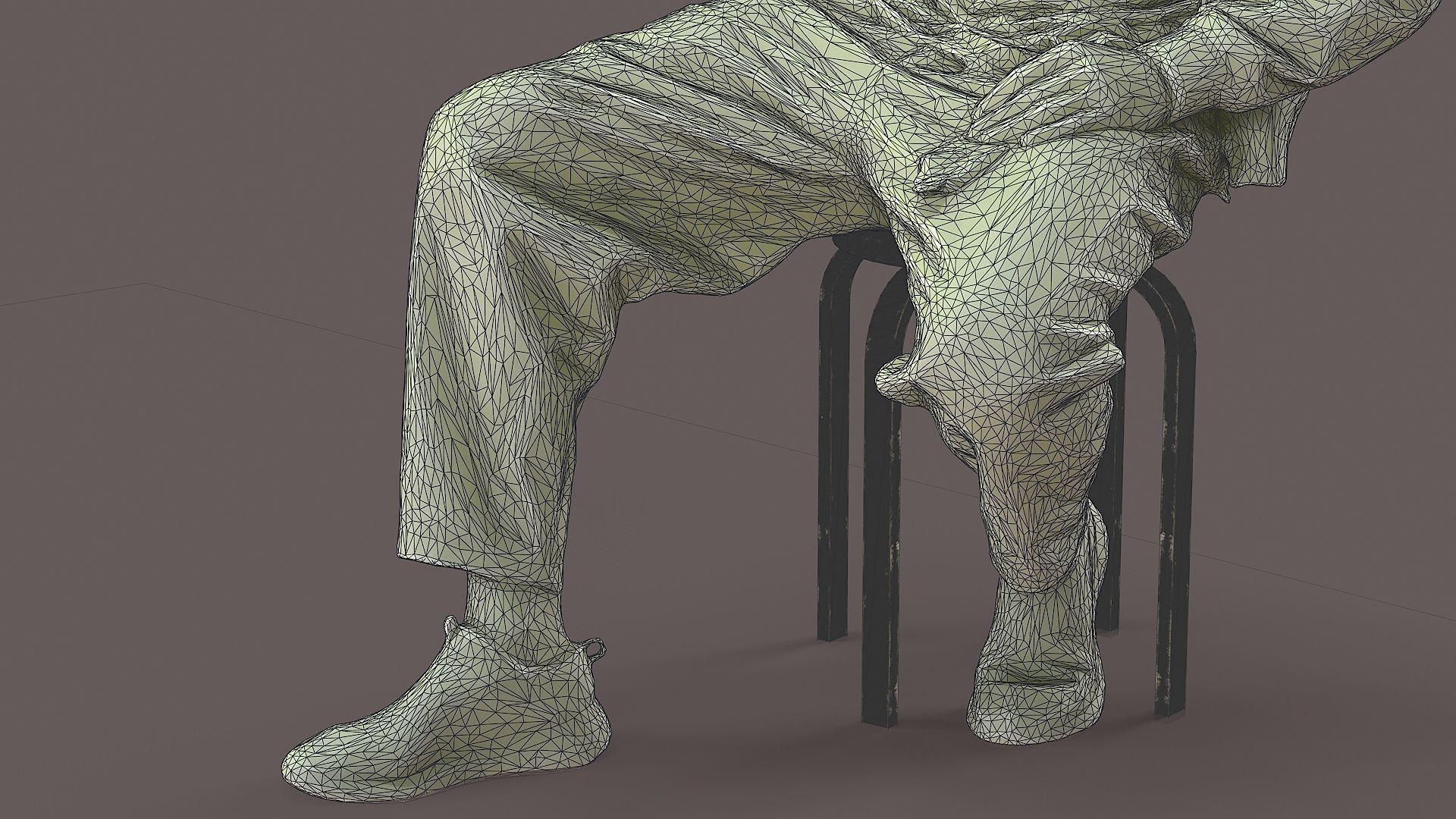 Urban Chill Boy in Casual Pose with Stylish Outfit 3D model_13