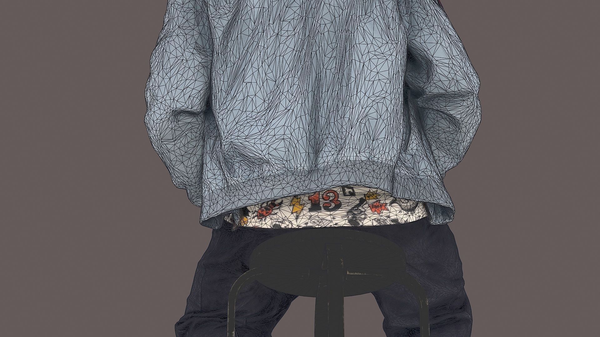 Urban Chill Boy in Casual Pose with Stylish Outfit 3D model_14