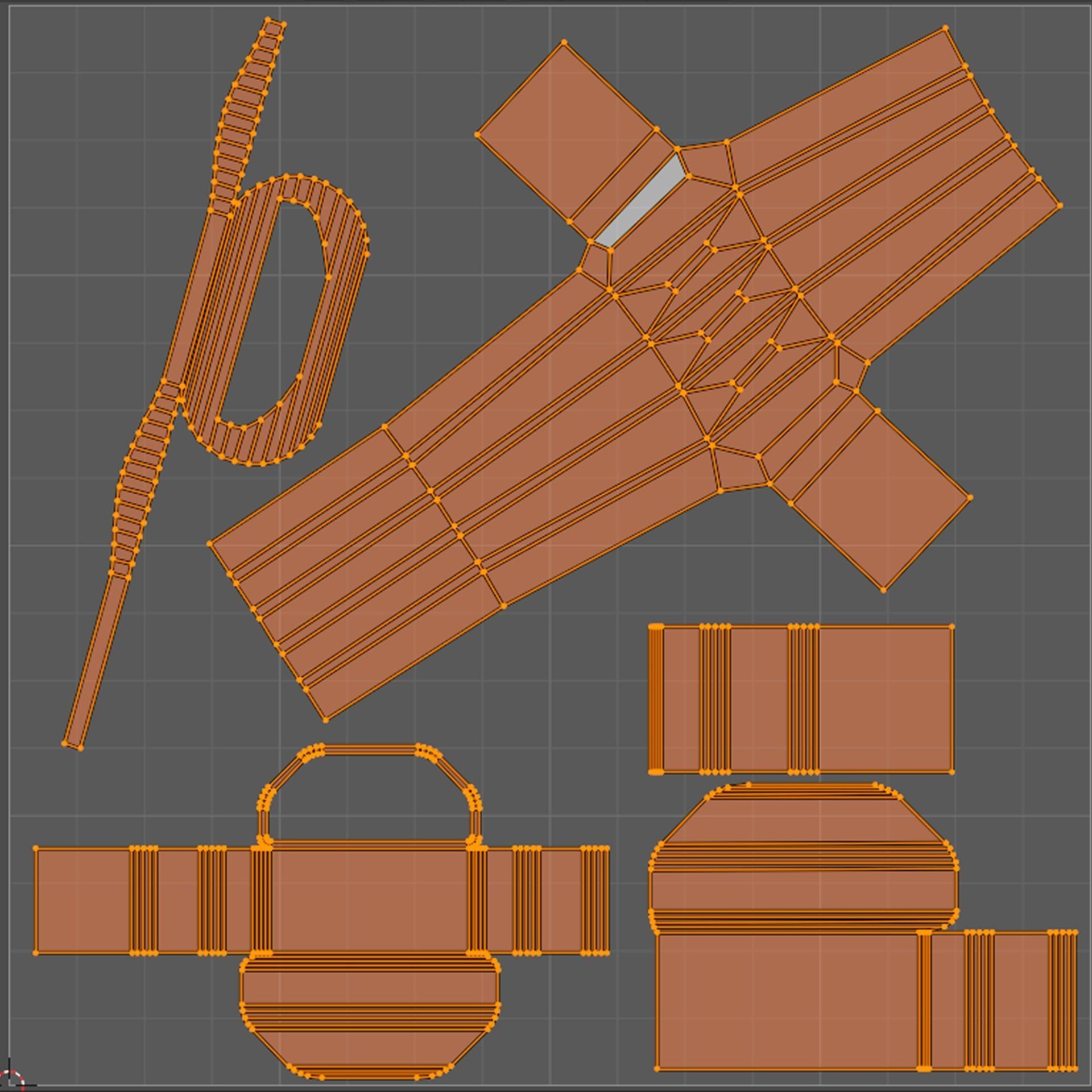 Headphones product Low-poly 3D model_12