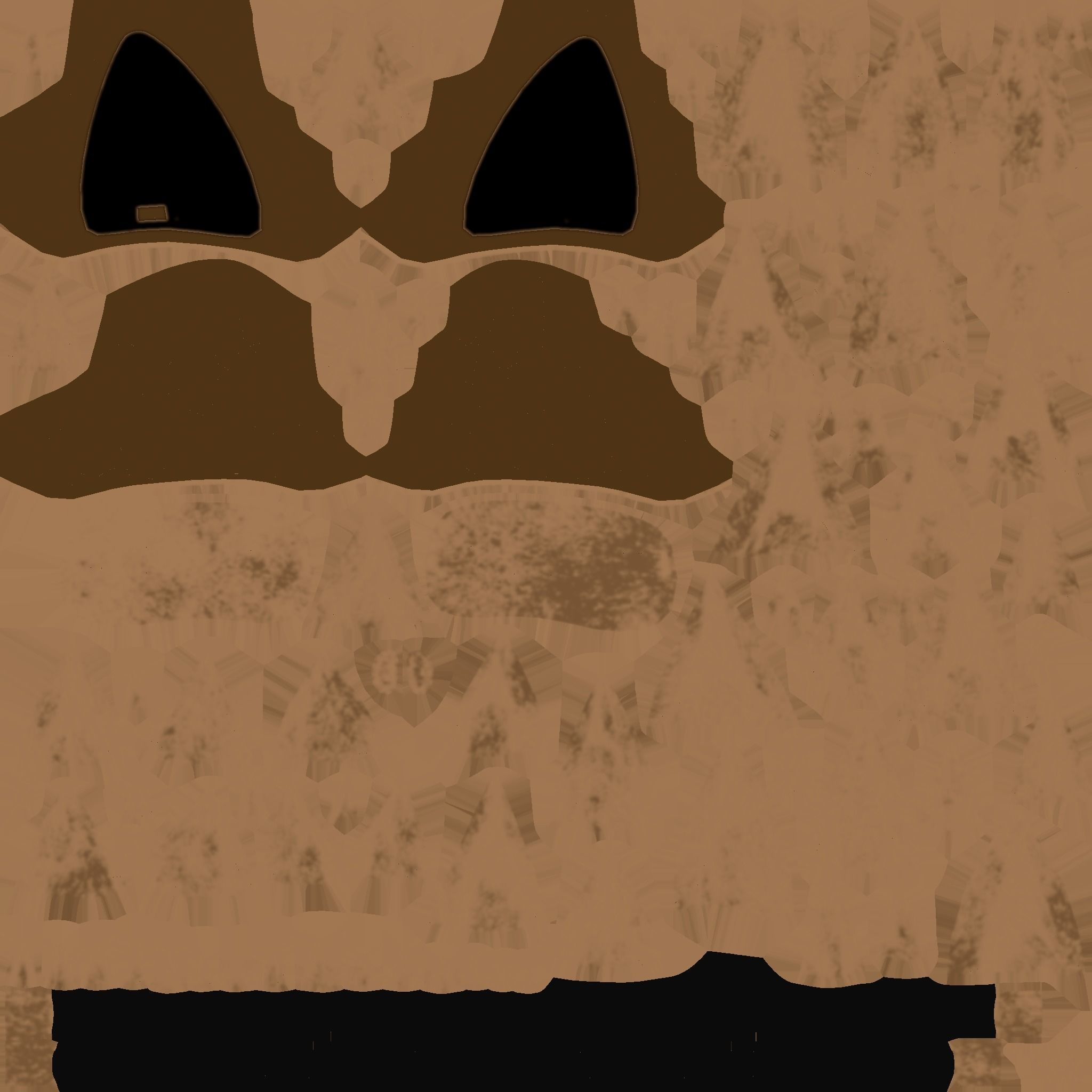 Furry Ears Tiara A05 Brown - Headband Character Design Low-poly 3D model_19