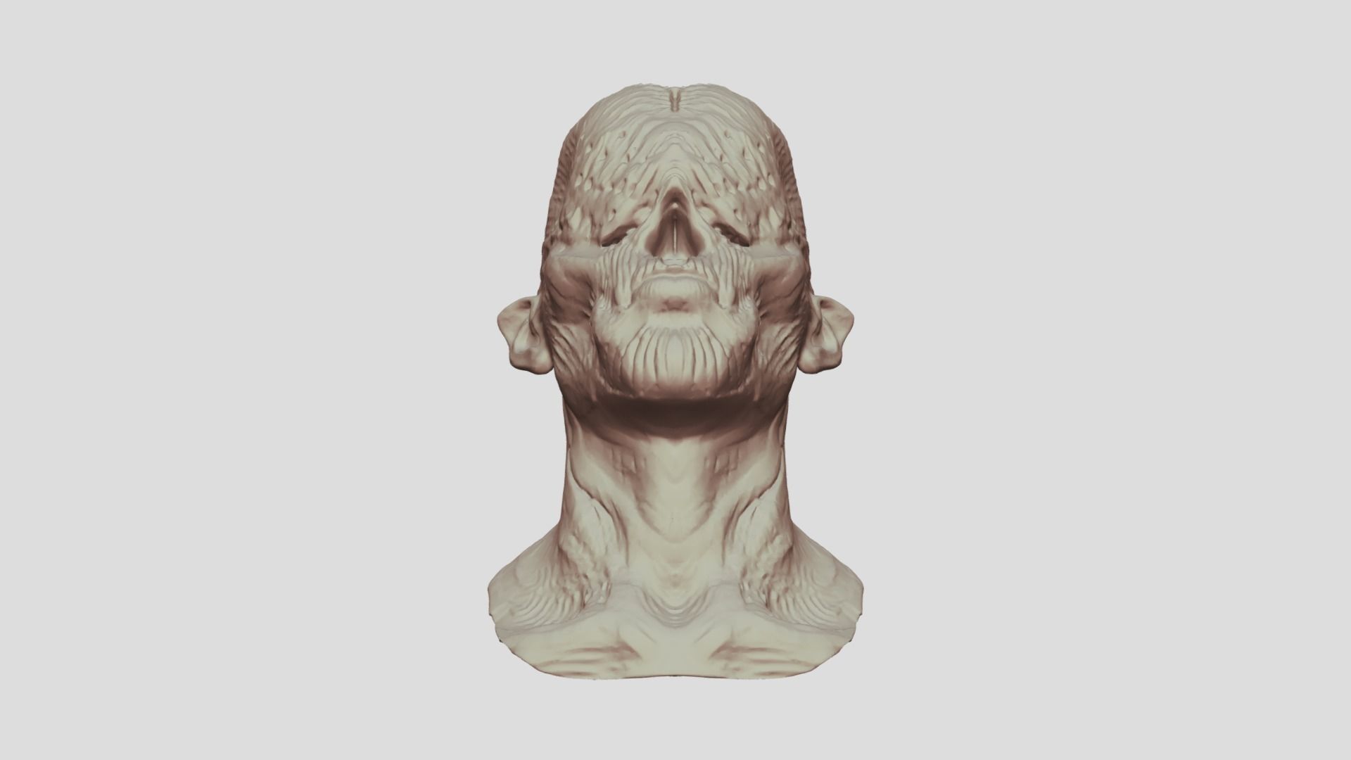 Monster Head Sculpt 3D model_3