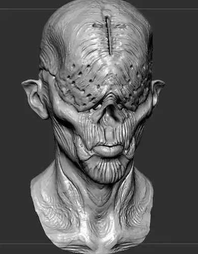 Monster Head Sculpt 3D model