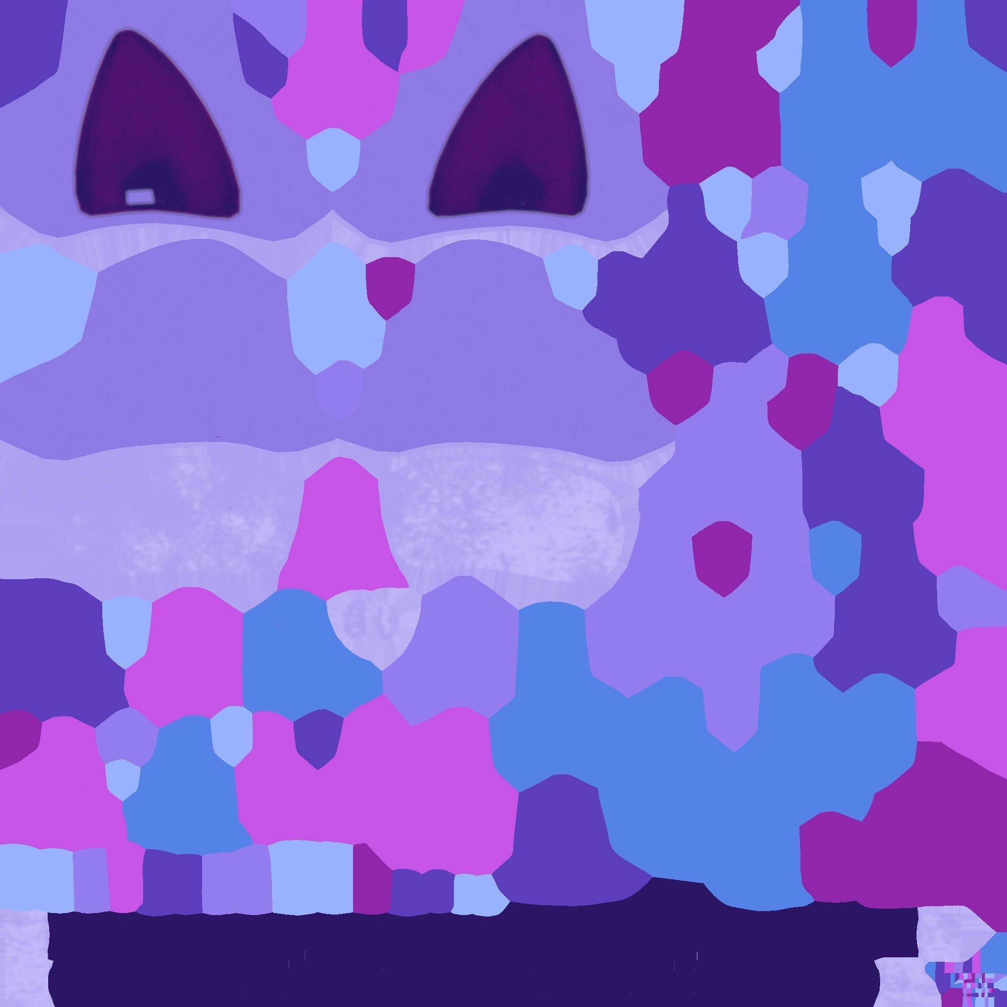 Furry Ears Tiara A08 Purple - Headband Character Design Low-poly 3D model_19