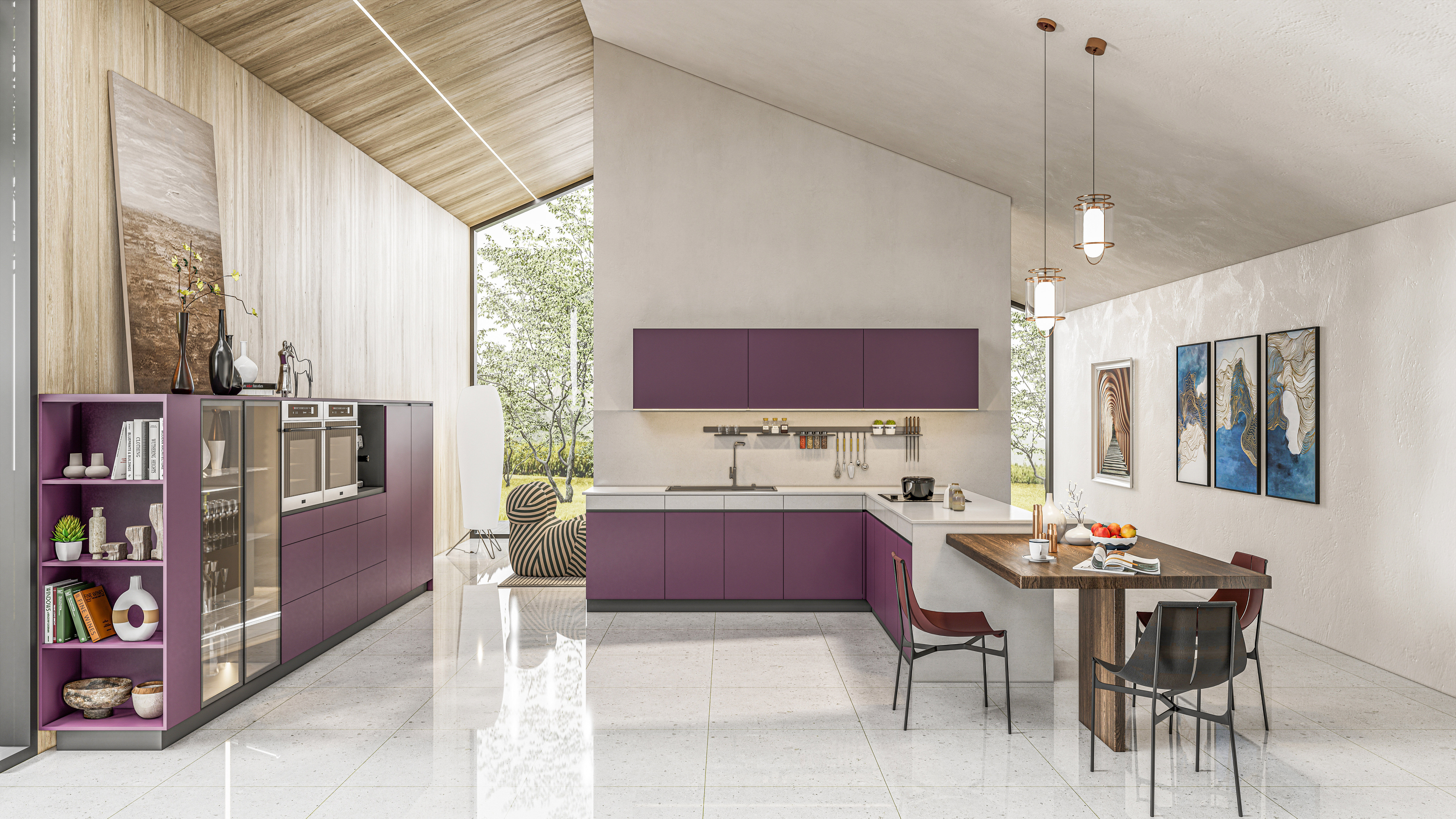 Kitchen fully parametric Resizable manufacturable 0019 3D model_1