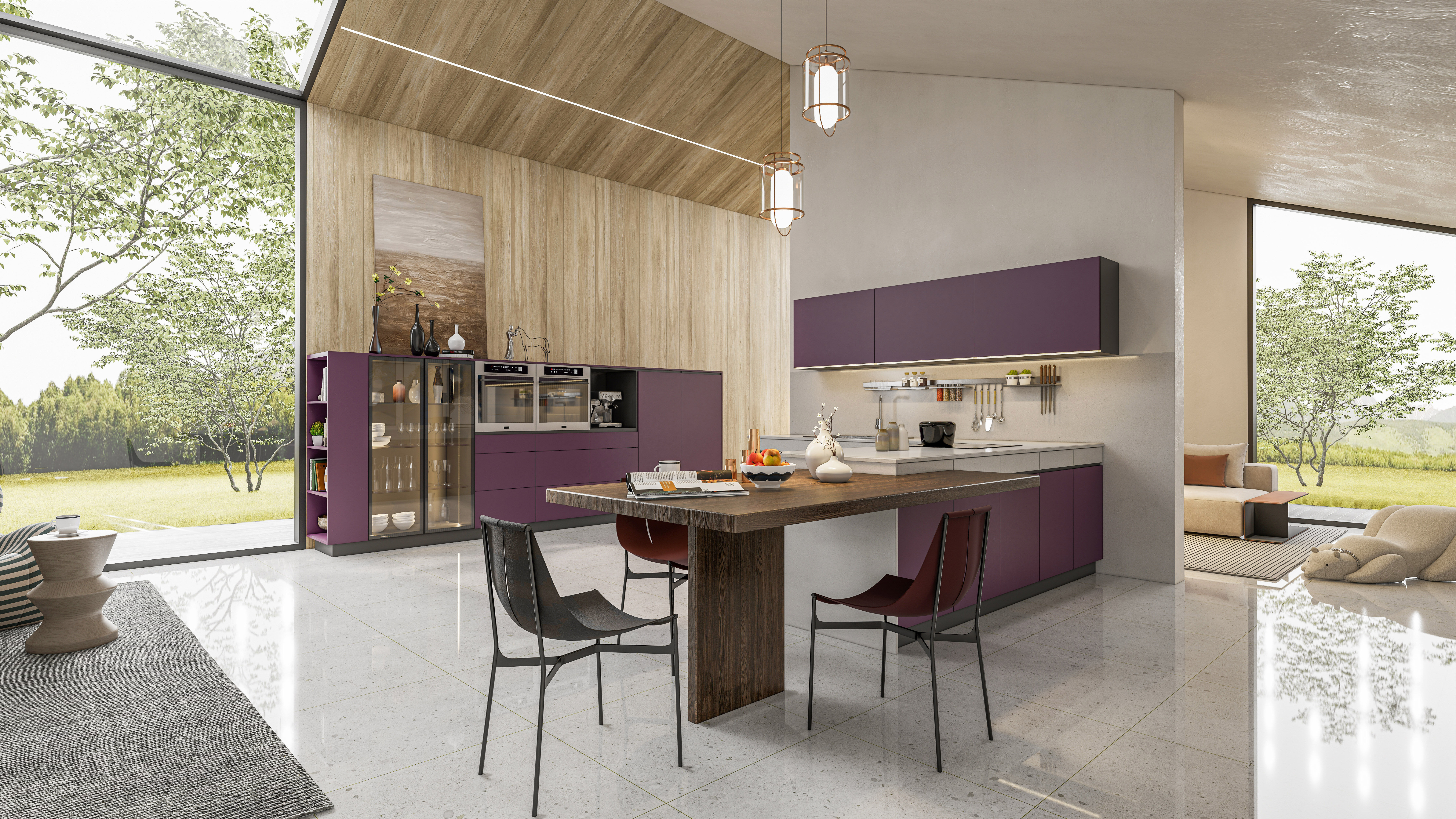 Kitchen fully parametric Resizable manufacturable 0019 3D model_2