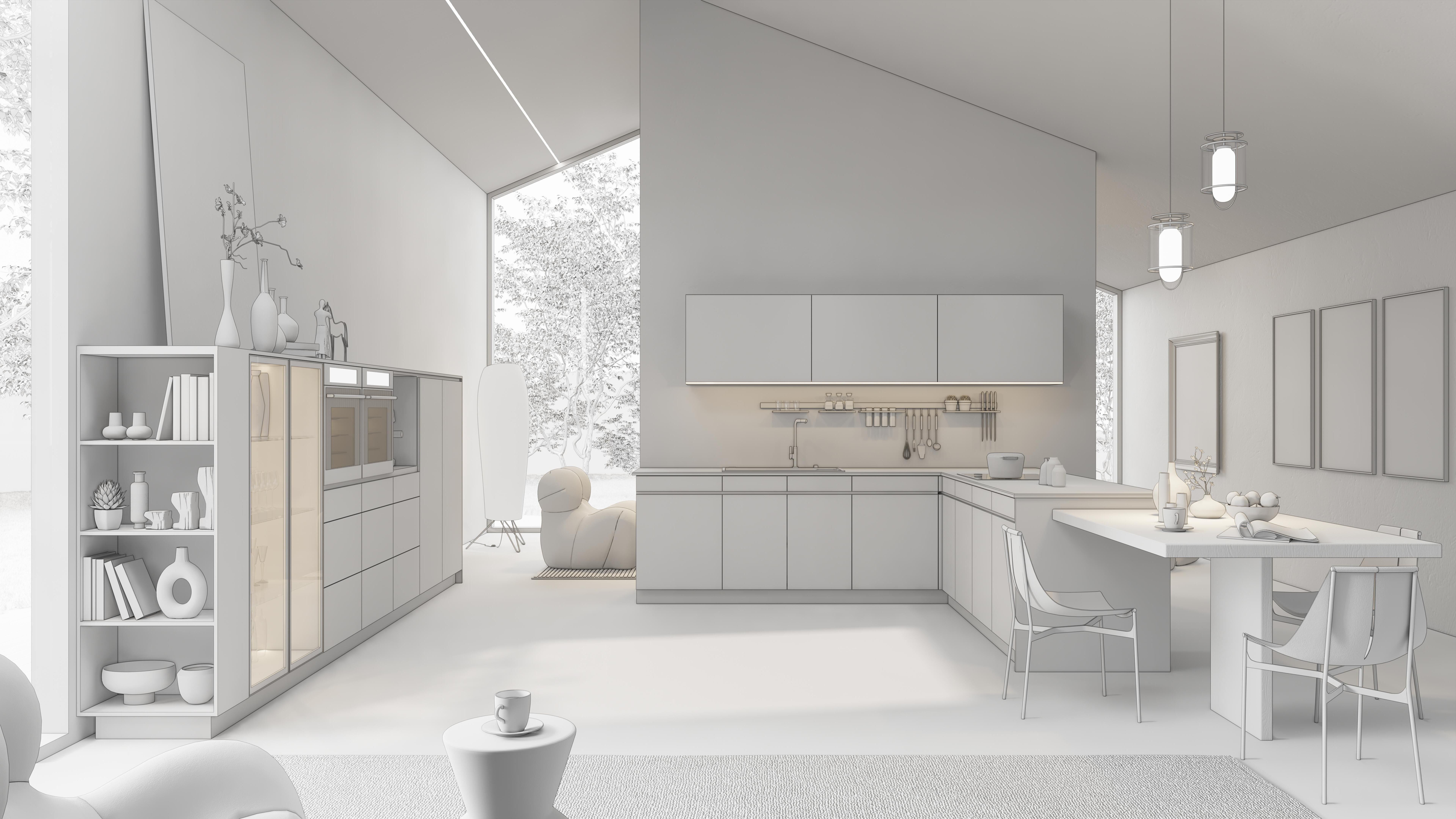 Kitchen fully parametric Resizable manufacturable 0019 3D model_19