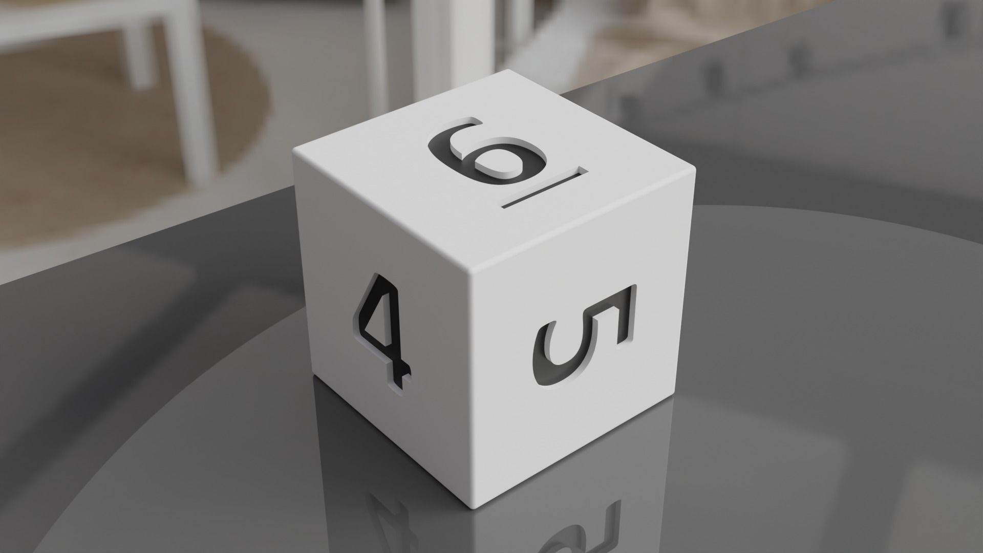 DND Dice Full Set 3D Model Low-poly 3D model_3