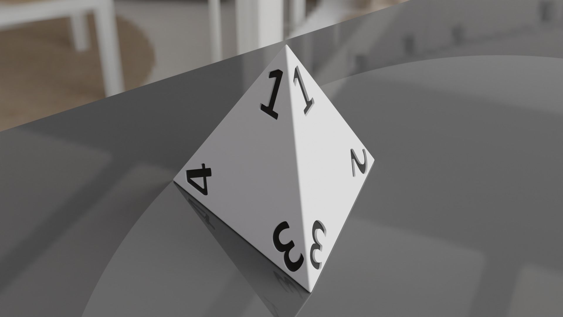 DND Dice Full Set 3D Model Low-poly 3D model_2