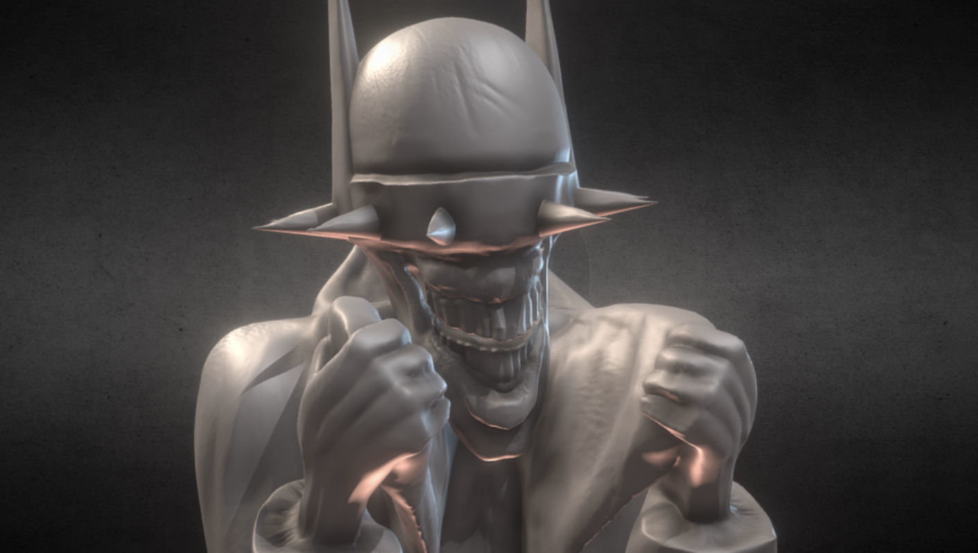 The Batman Who Laughs - 3D Printable Bust 3D print model_1