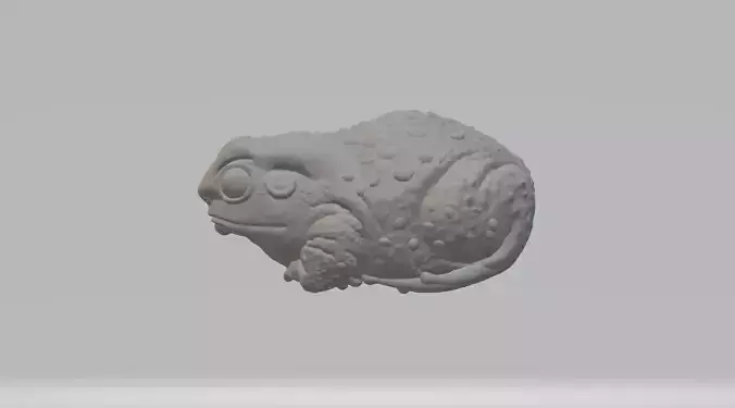 Fat Toad Frog 3D print model 3D print model