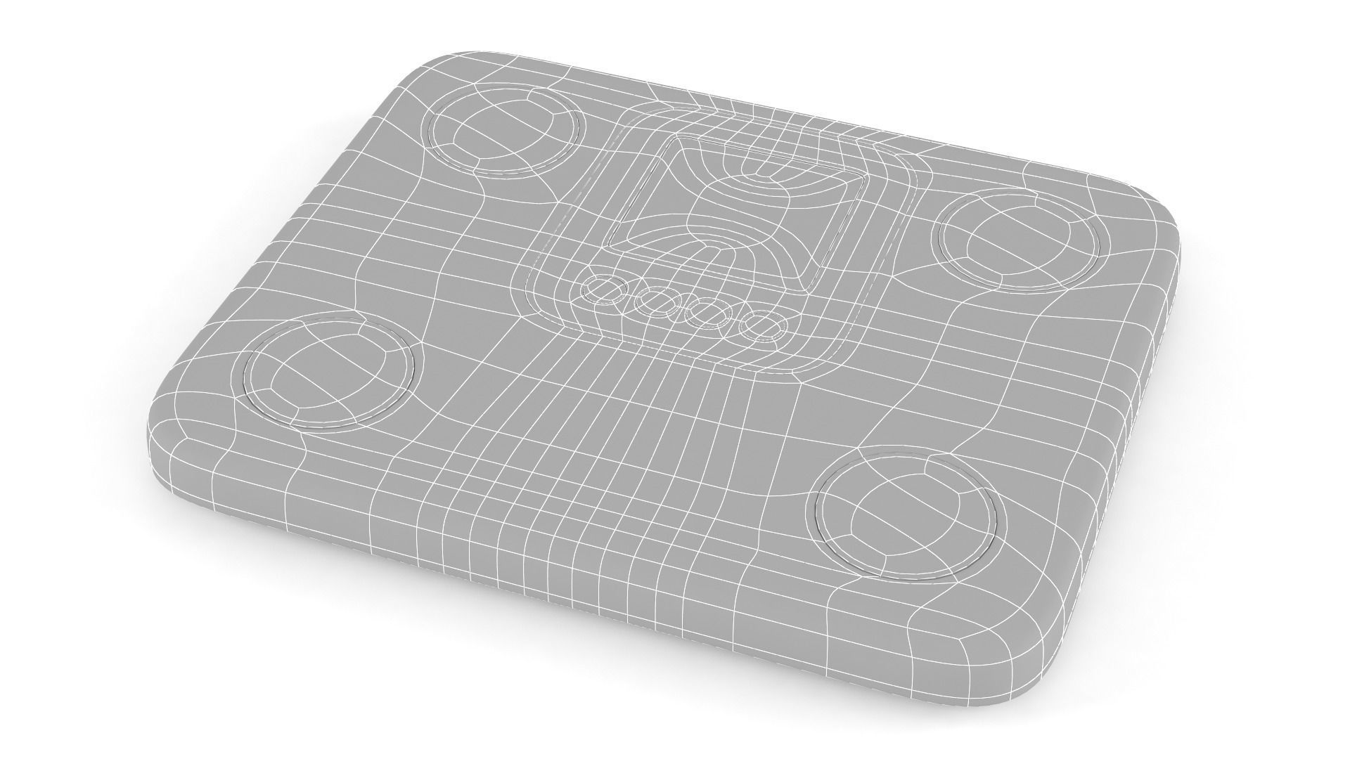 Bathroom Scale 3D model_5