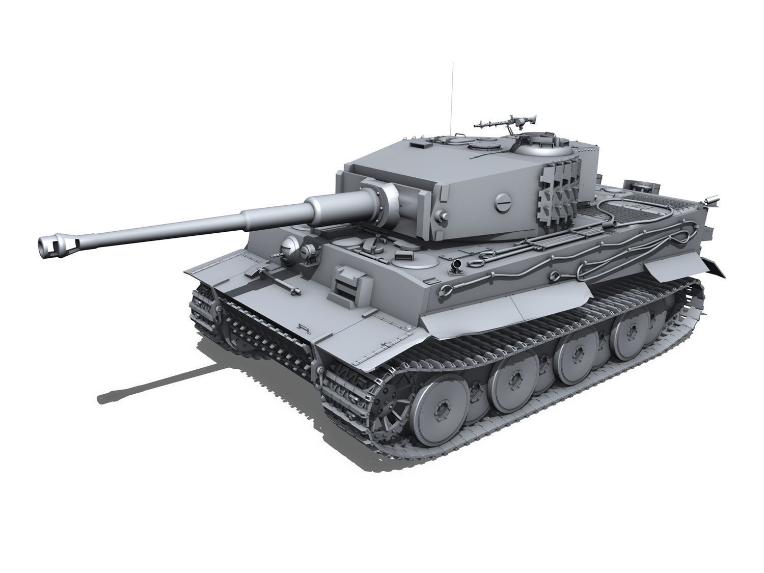 Panzer VI - Tiger - 131 - Mid Production 3D model_11