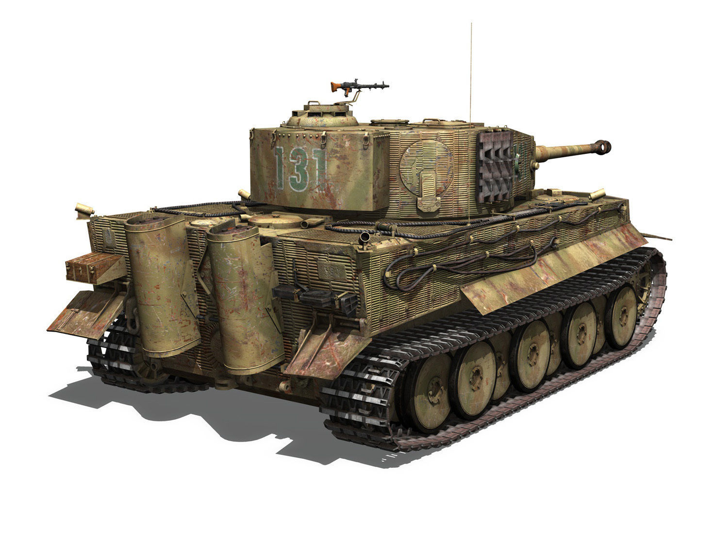 Panzer VI - Tiger - 131 - Mid Production 3D model_5