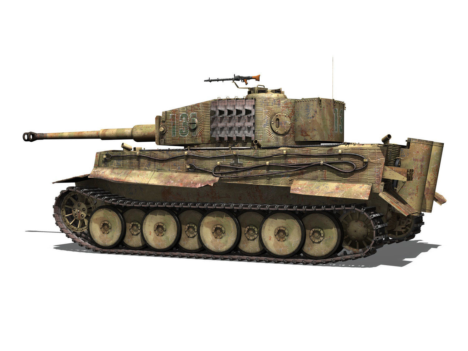 Panzer VI - Tiger - 131 - Mid Production 3D model_3