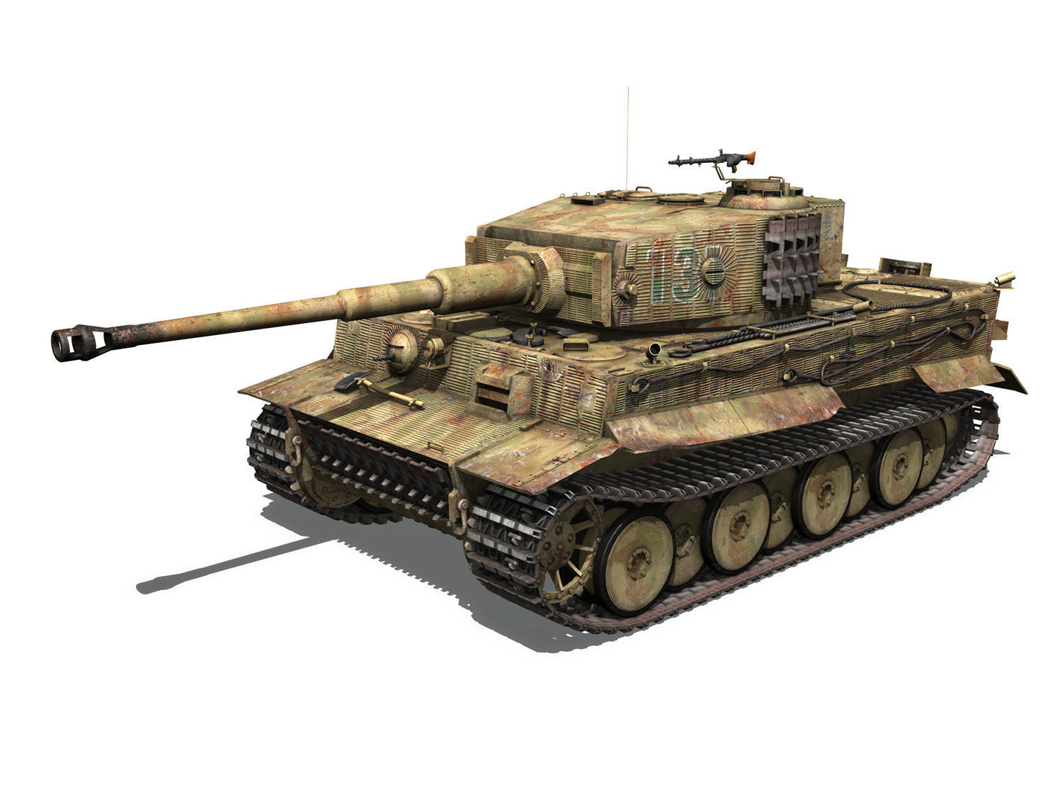 Panzer VI - Tiger - 131 - Mid Production 3D model_2