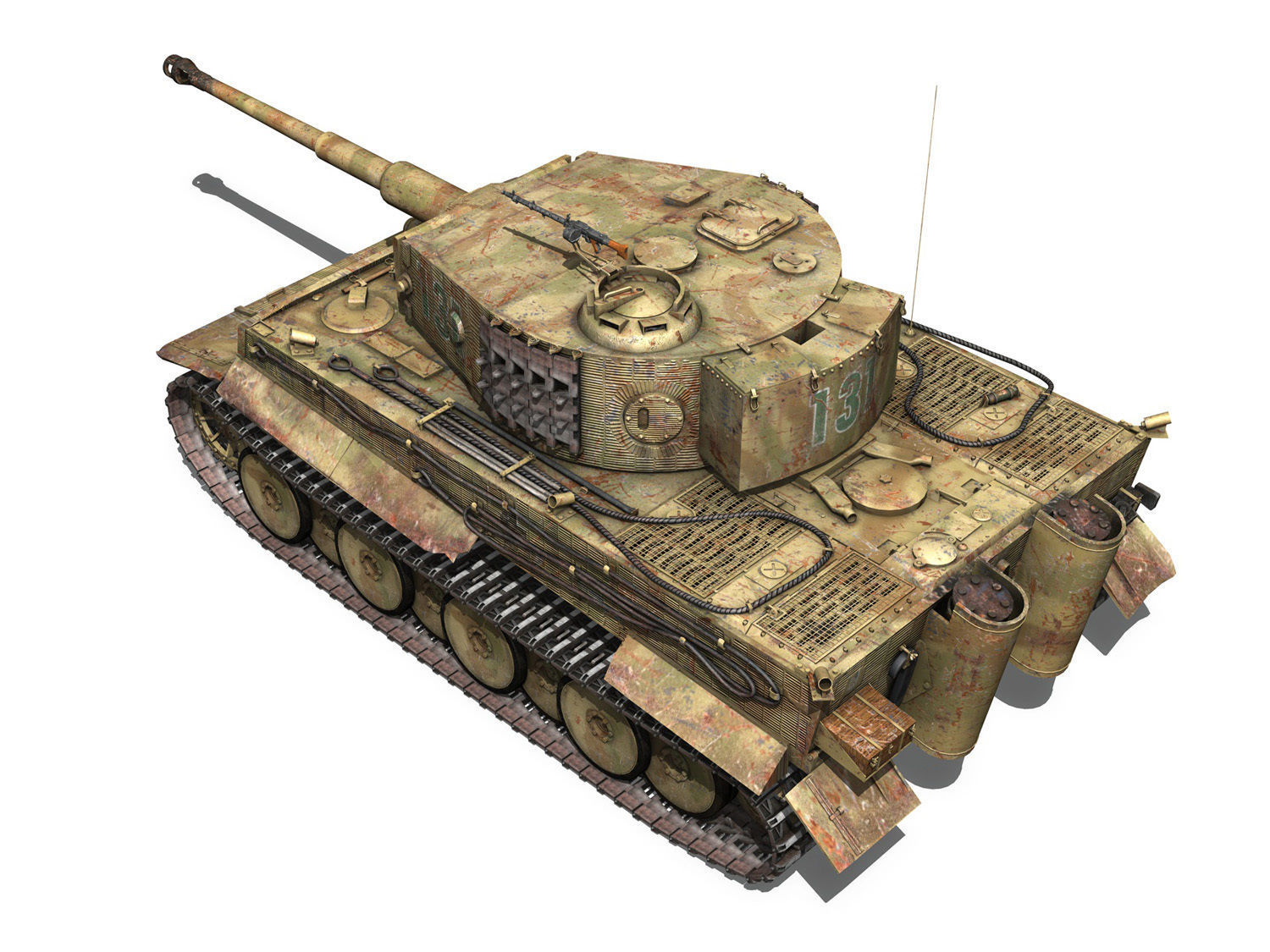 Panzer VI - Tiger - 131 - Mid Production 3D model_4