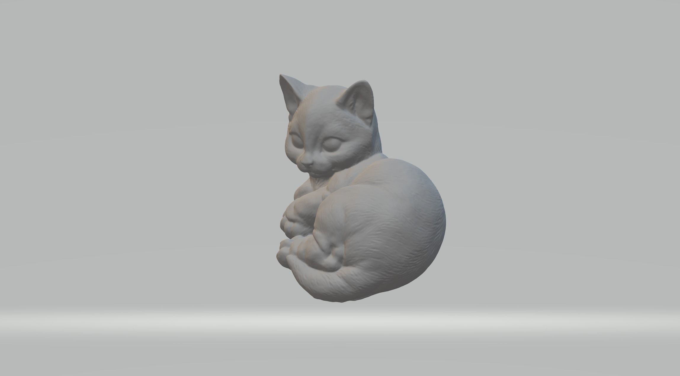 Cute Cat Decoration  3D print model_1