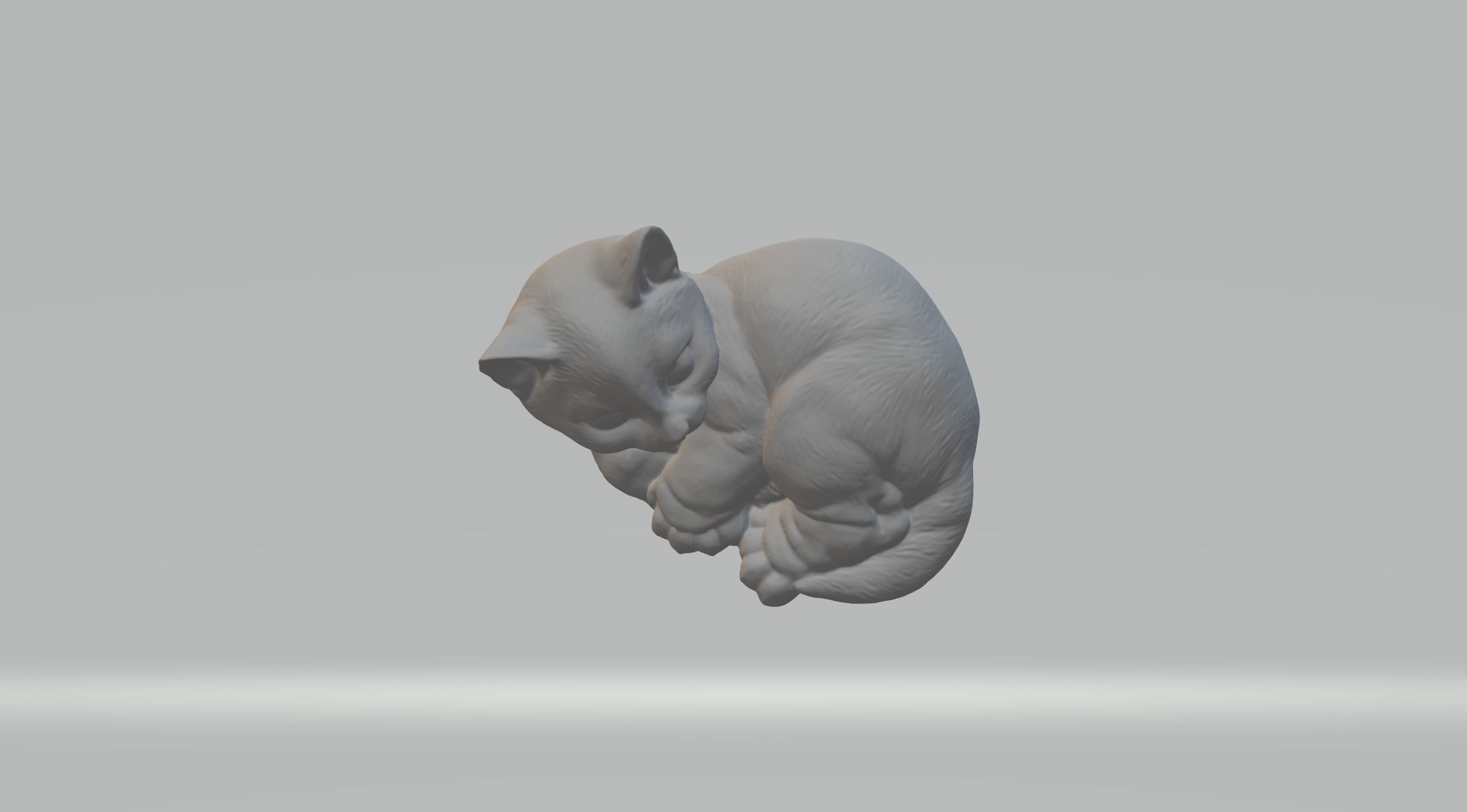 Cute Cat Decoration  3D print model_4