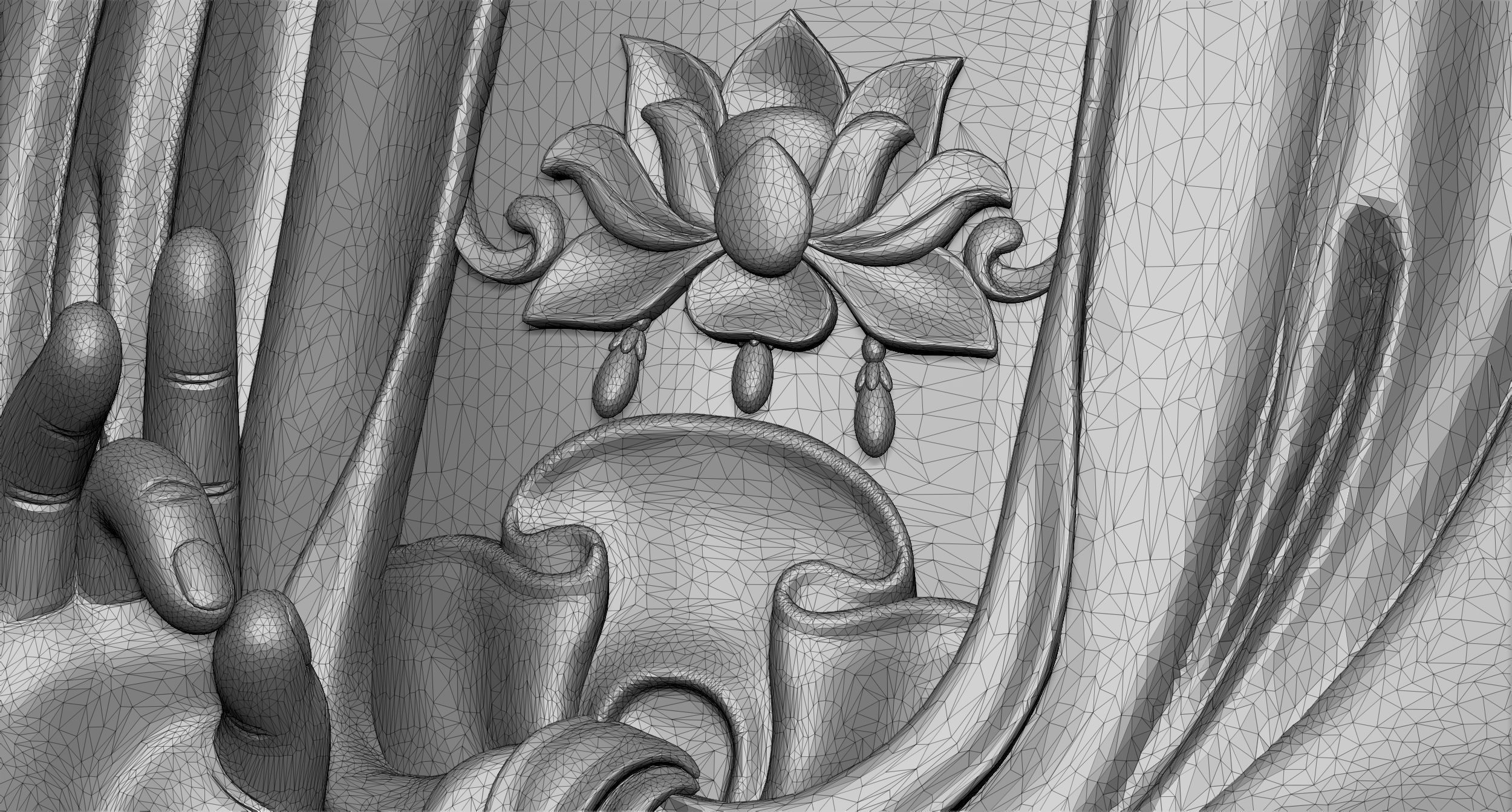 Guanyin Statue 3D print model_4