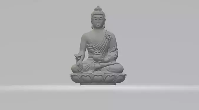 Amitabha Sakyamuni Buddha Statue