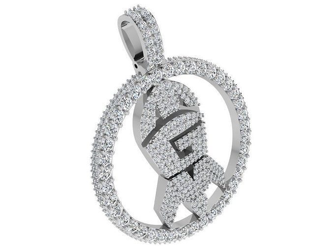 Halicopter pendant with diamond stones 3682 3D print model 3D print model