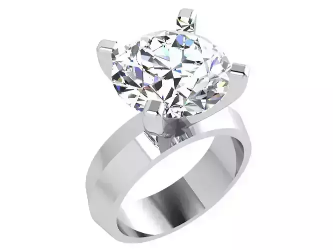 Chain style dimaond ring 3684 3D print model