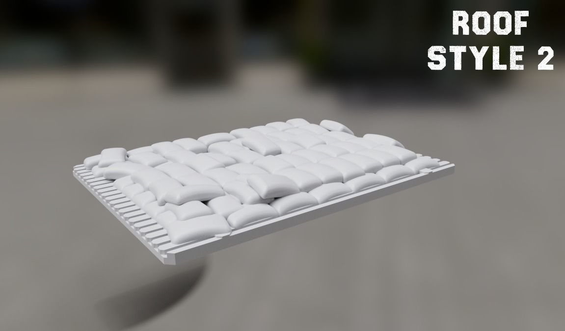 Observation Bunker Style 1 15mm Scale 3D print model 3D print model_4