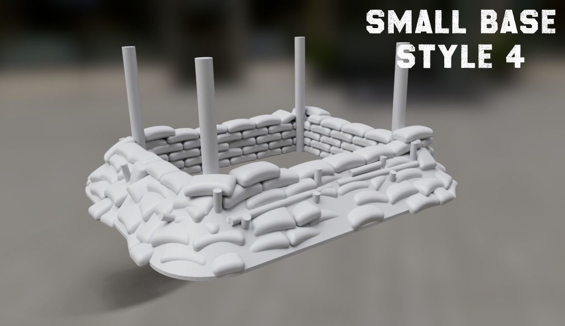 Observation Bunker Style 1 15mm Scale 3D print model 3D print model_3