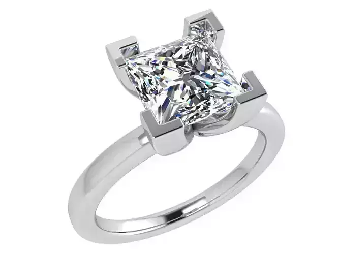 Stylish chain style diamond ring 3685 3D print model