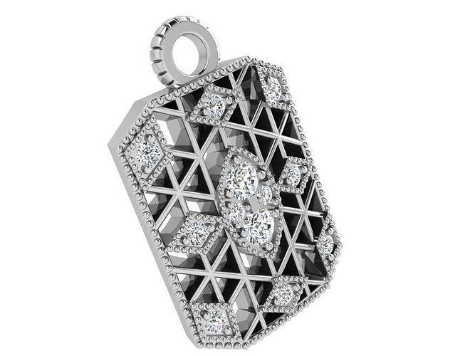 Dressy pendant 3688 3D print model 3D print model