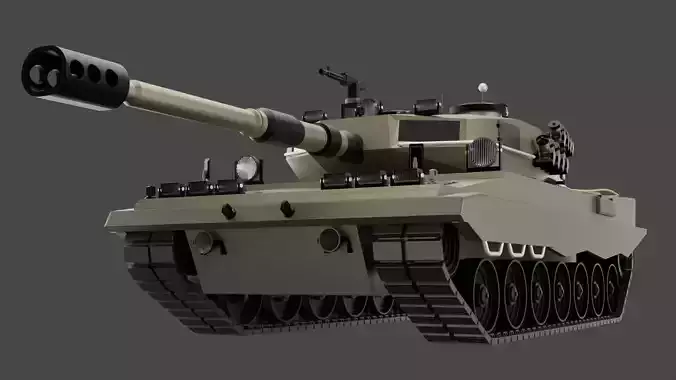 LEOPARD-2A5 TANK 3D MODEL 3D model