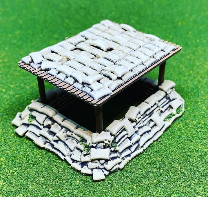 Observation Bunker Style 2 15mm Scale 3D Print model 3D print model_2