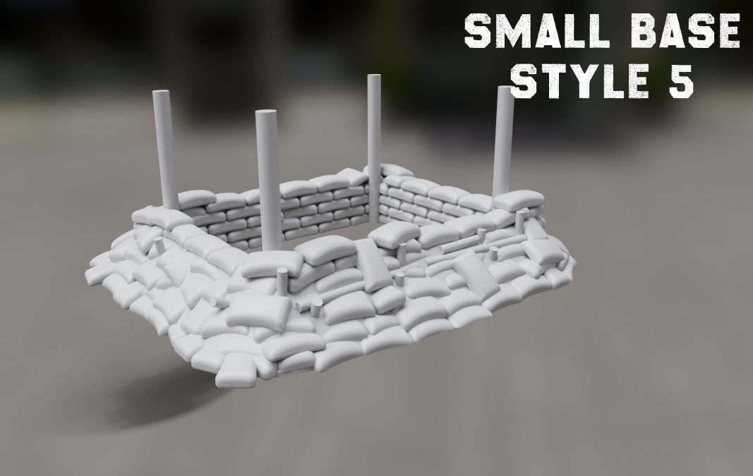 Observation Bunker Style 2 15mm Scale 3D Print model 3D print model_3