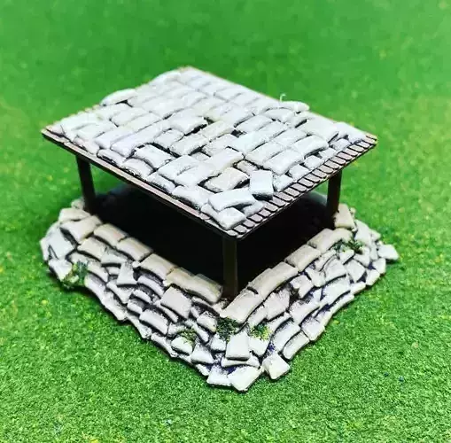 Observation Bunker Style 2 15mm Scale 3D Print model 3D print model