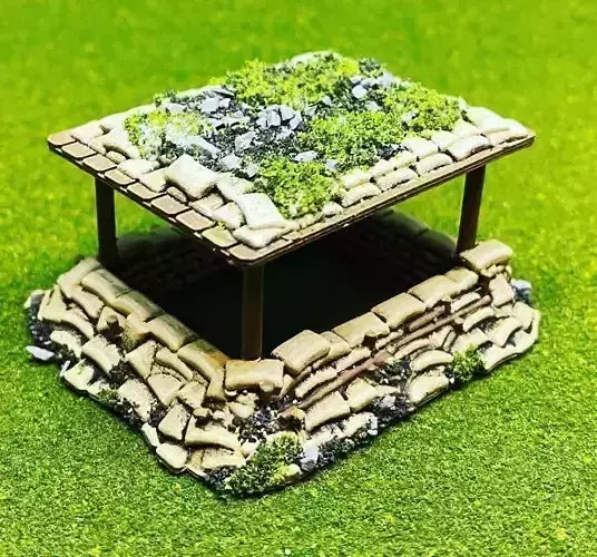 Observation Bunker Style 3 15mm Scale 3D print model