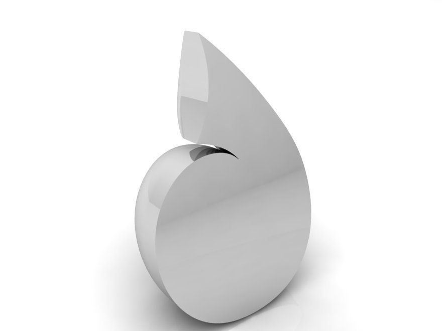 Snail pendant 3691 3D print model 3D print model_3