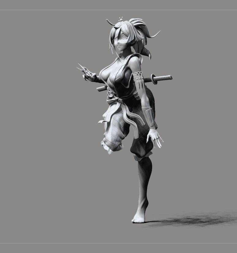 Yuzuriha Hell Paradise 3D print model_15