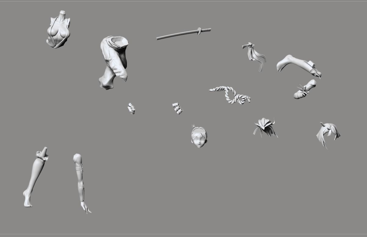 Yuzuriha Hell Paradise 3D print model_37