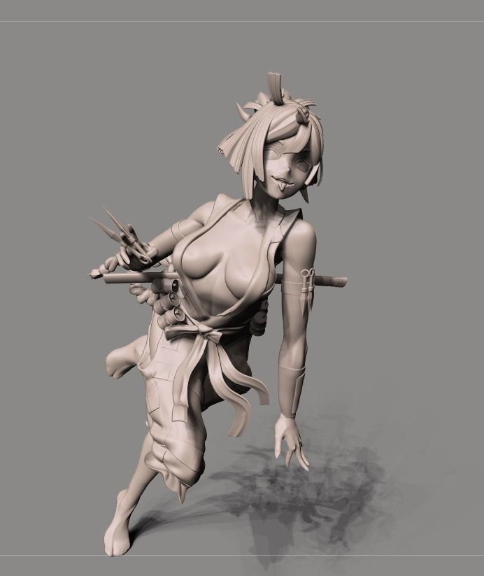 Yuzuriha Hell Paradise 3D print model_24