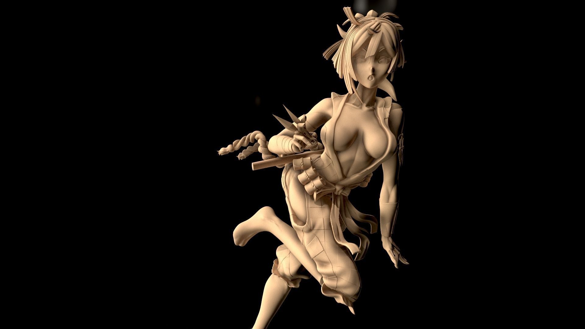 Yuzuriha Hell Paradise 3D print model_6
