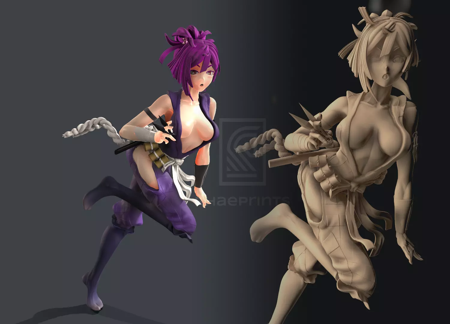 Yuzuriha Hell Paradise 3D print model_0