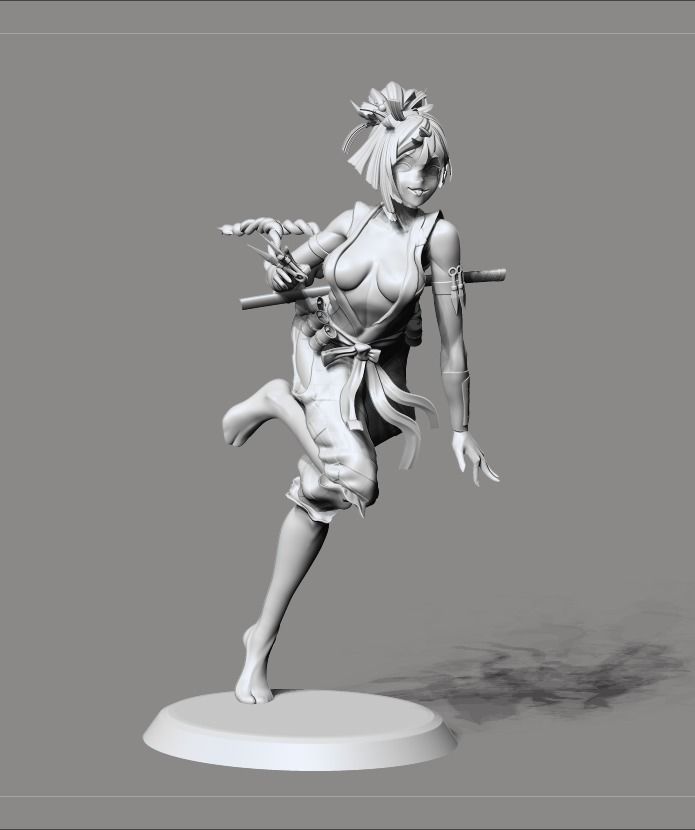 Yuzuriha Hell Paradise 3D print model_28