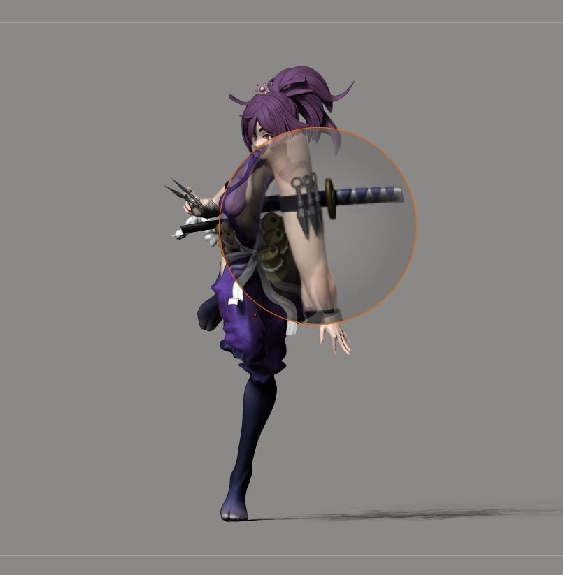 Yuzuriha Hell Paradise 3D print model_20