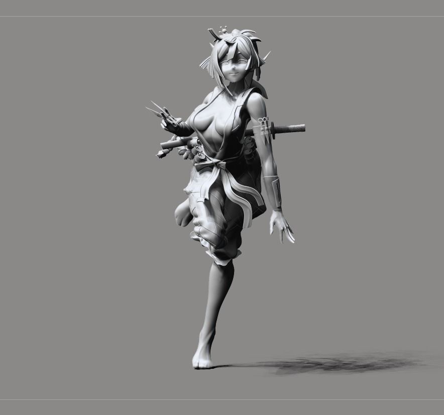 Yuzuriha Hell Paradise 3D print model_14