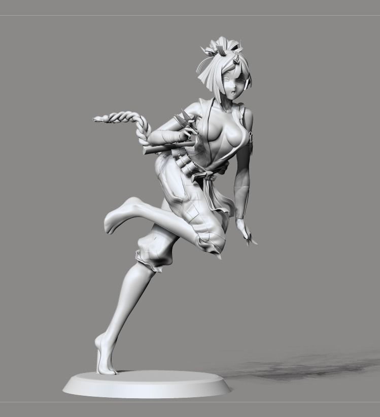 Yuzuriha Hell Paradise 3D print model_29