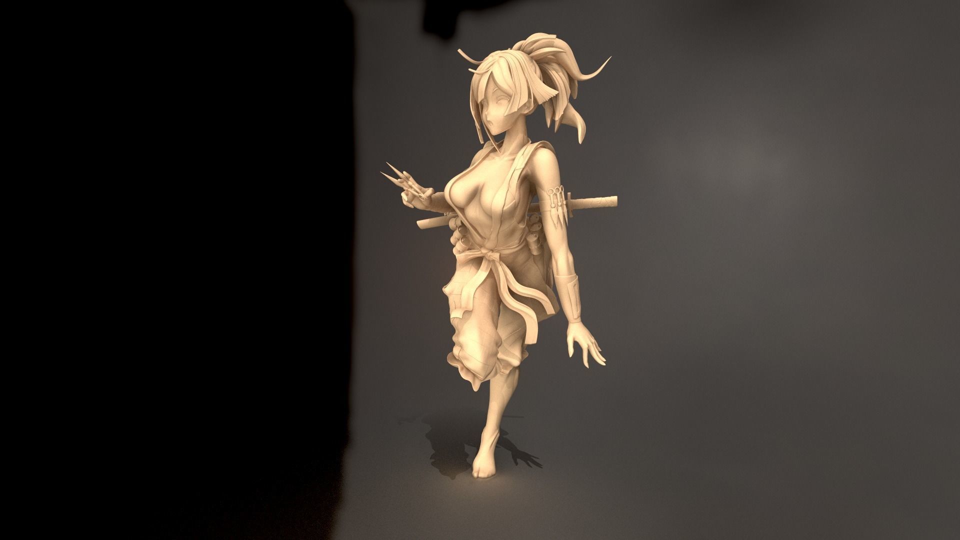 Yuzuriha Hell Paradise 3D print model_10