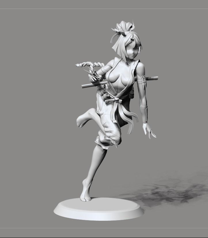Yuzuriha Hell Paradise 3D print model_27