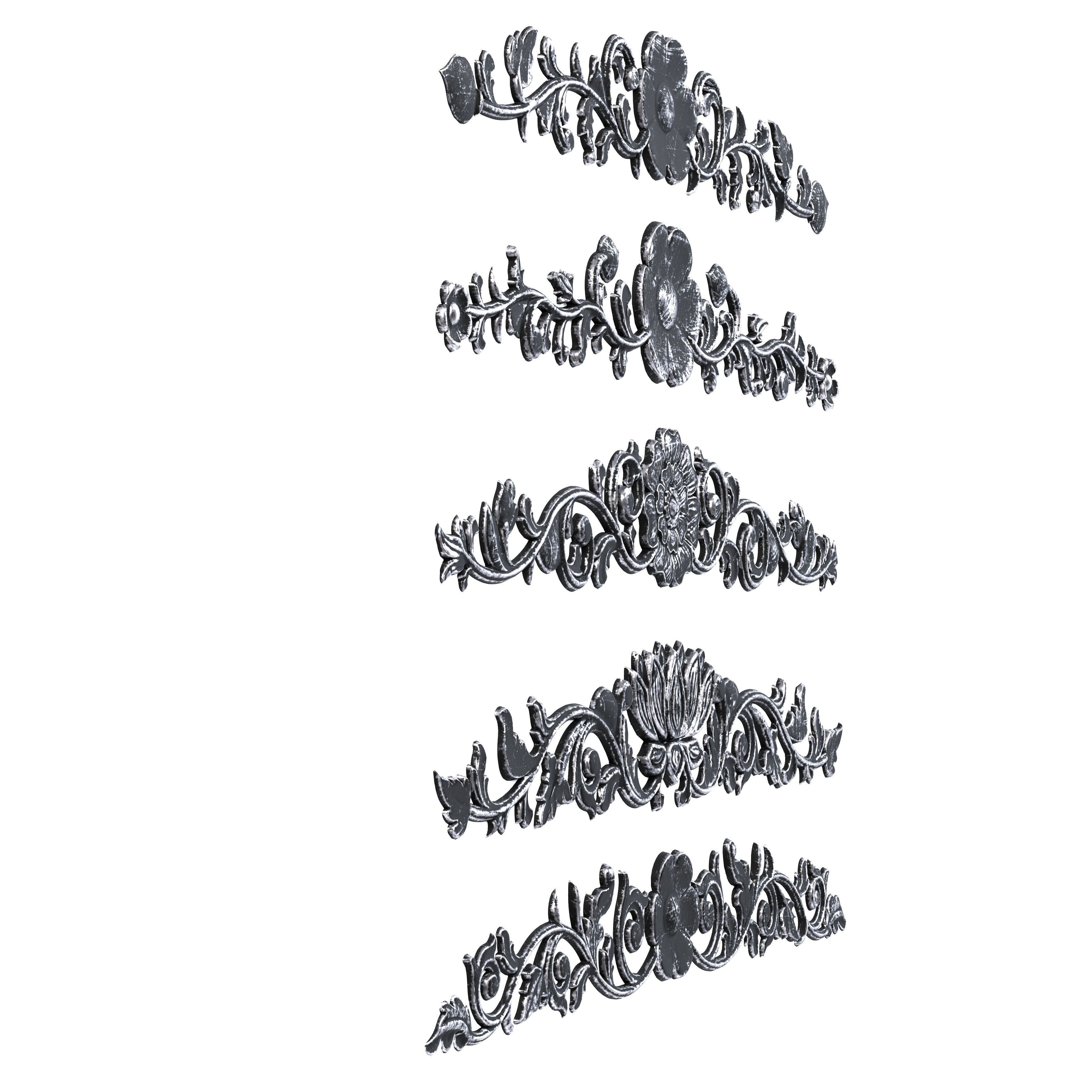 5 Low-Poly Ornament Vol 06-3 Low-poly 3D model Low-poly 3D model_5