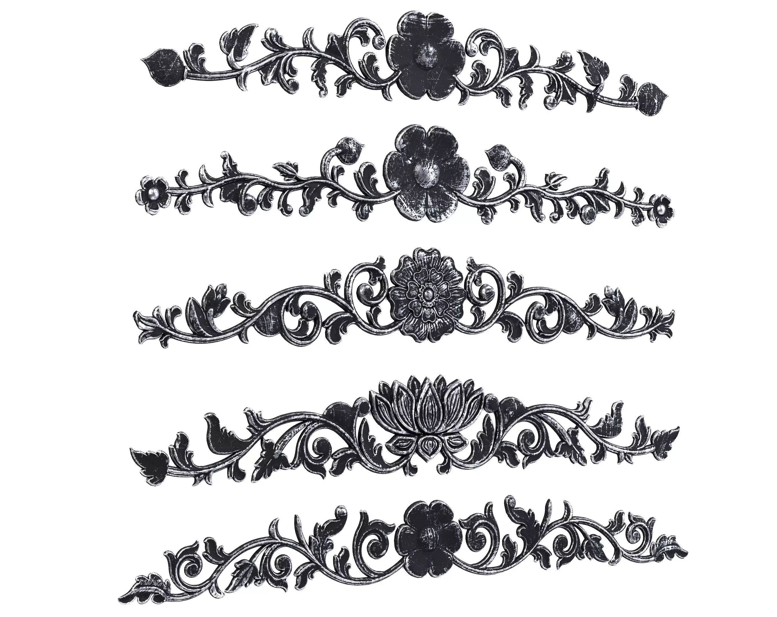 5 Low-Poly Ornament Vol 06-3 Low-poly 3D model Low-poly 3D model_0